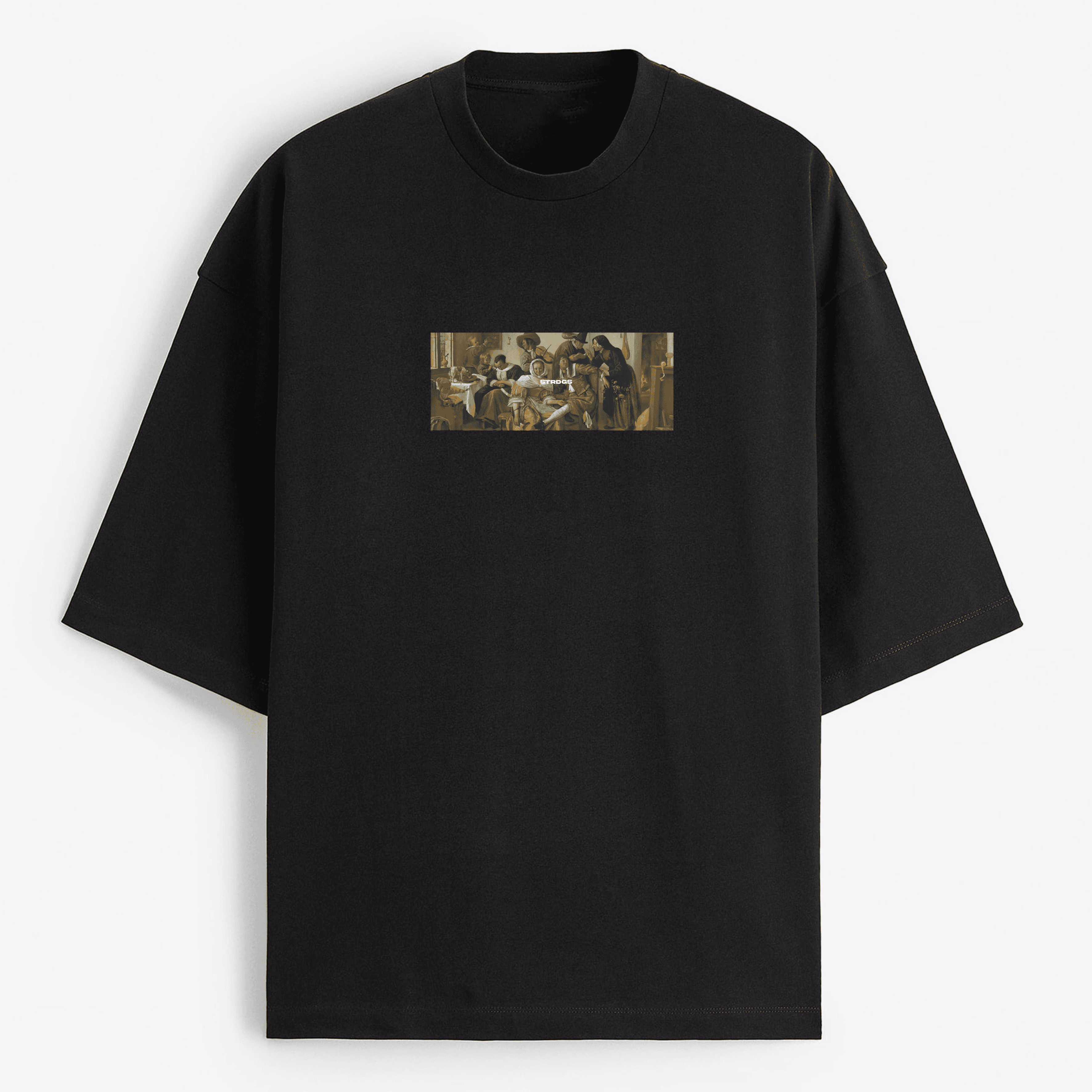 warf oversize siyah t-shirt