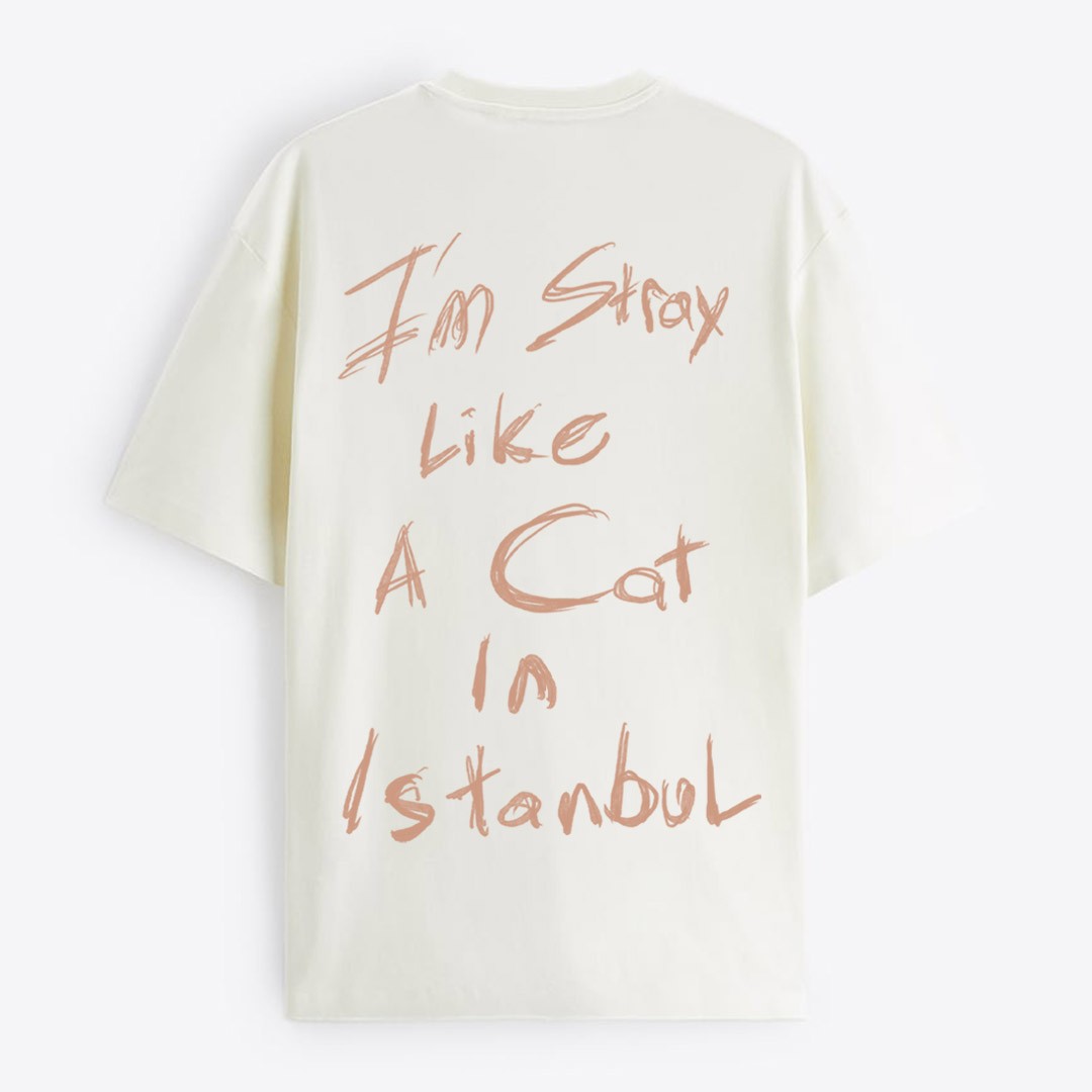 " cat in istanbul " oversize t-shirt