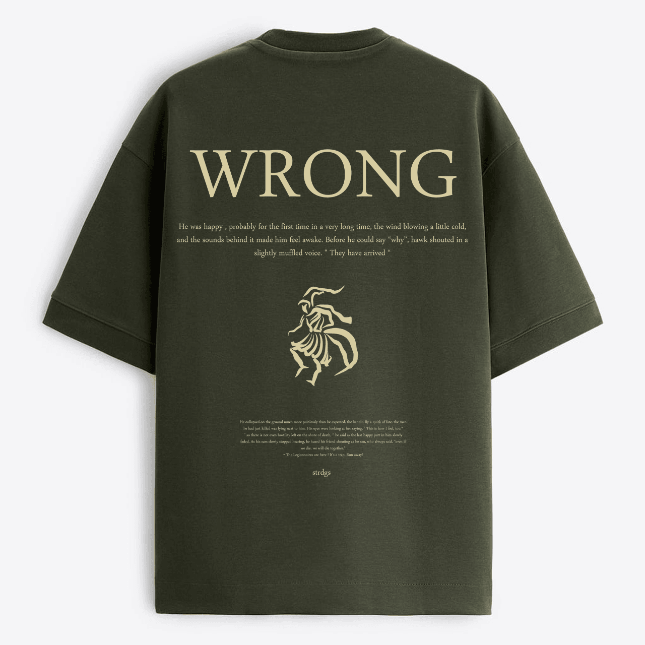 wrong oversize t-shirt