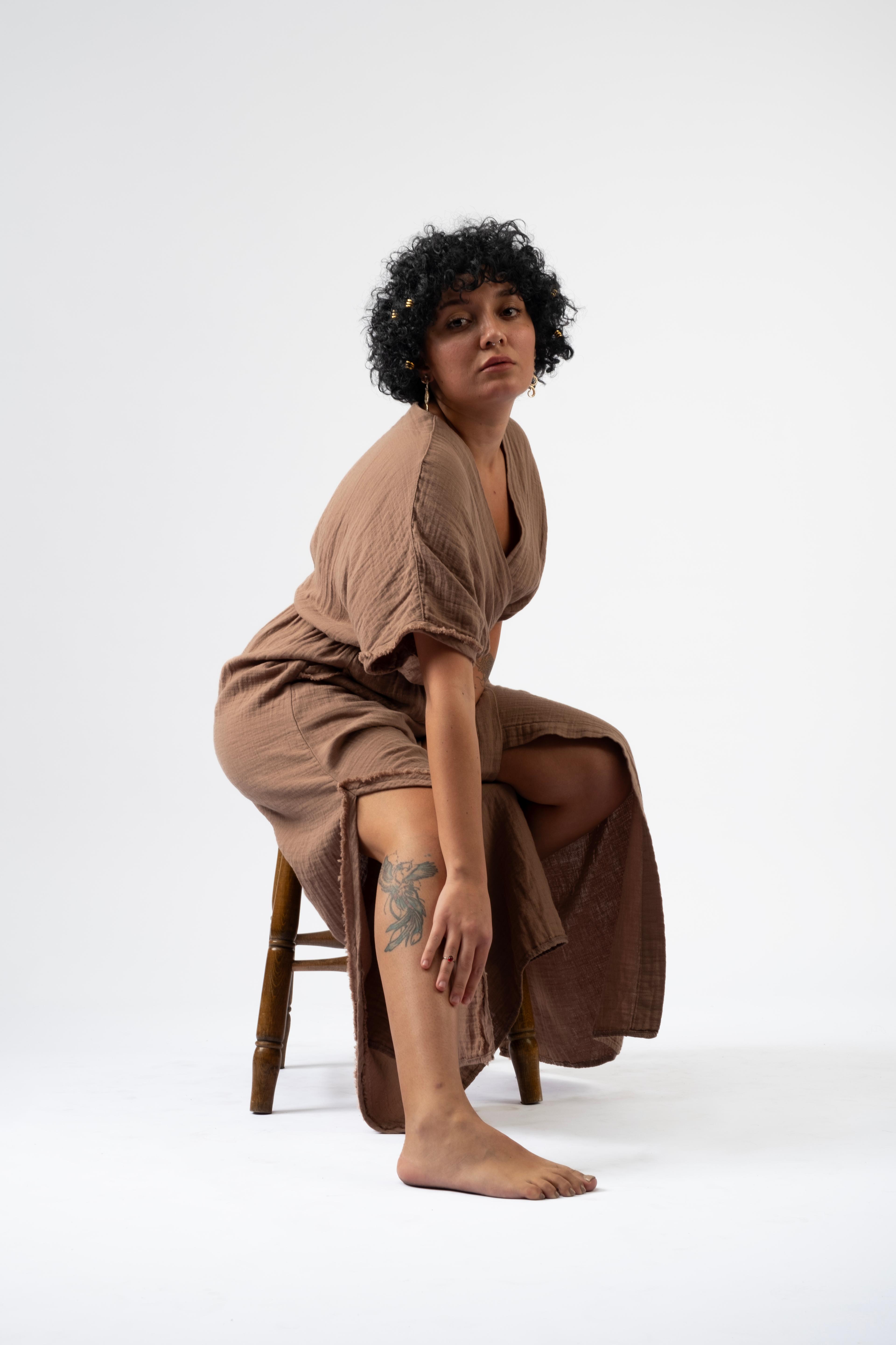 Anvelop Dress - Brown