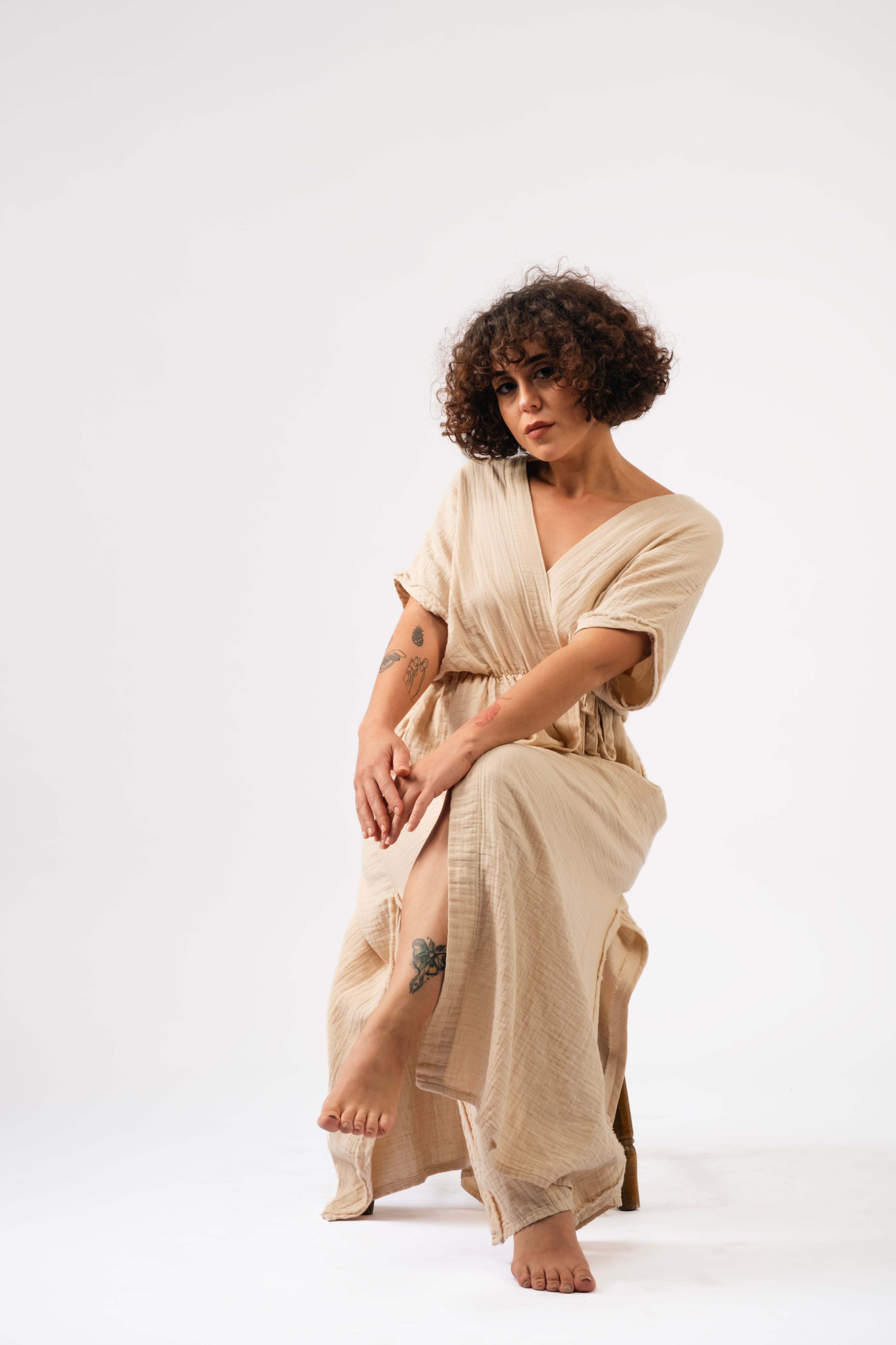 Anvelop Dress - Beige