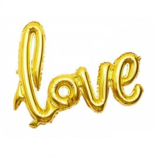 Love Yazılı Folye Balon