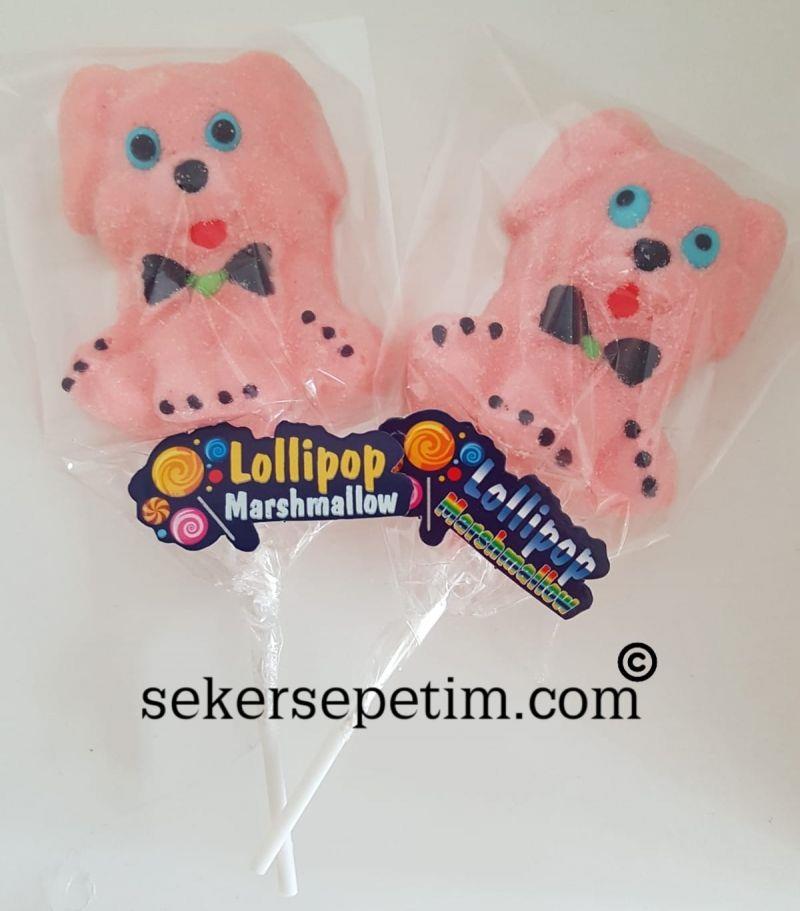 Marshmallow Lolipop Köpek Figürlü 2 Adet
