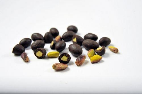 ÇİKOLATA KAPLI FISTIK DRAJE BİTTER (MAT FISTIK)  200 gr