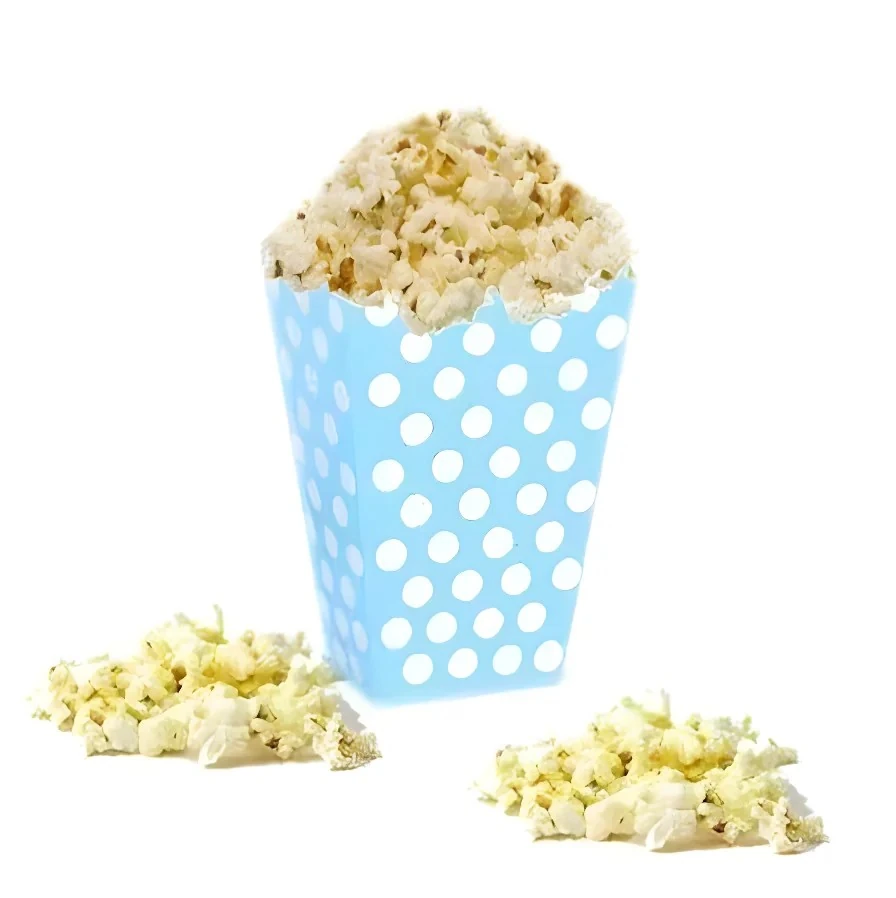 Popcorn Kutusu Mavi 8 Adet