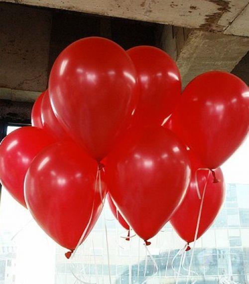 KIRMIZI BALON METALİK 10 Adet
