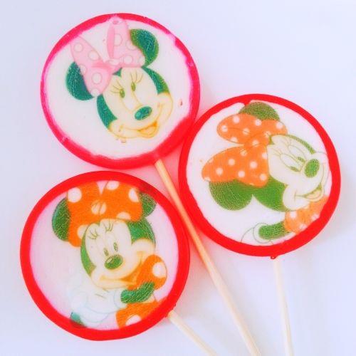 MİNNİE MOUSE LOLİPOP ŞEKERİ 6 Adet