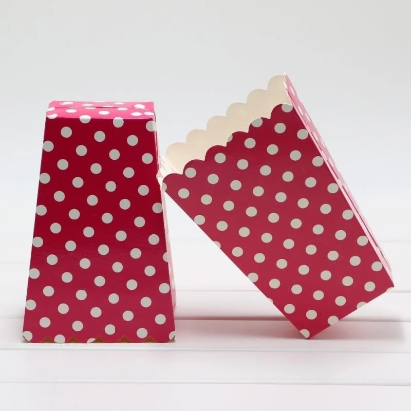 Popcorn Kutusu kırmızı 8 Adet