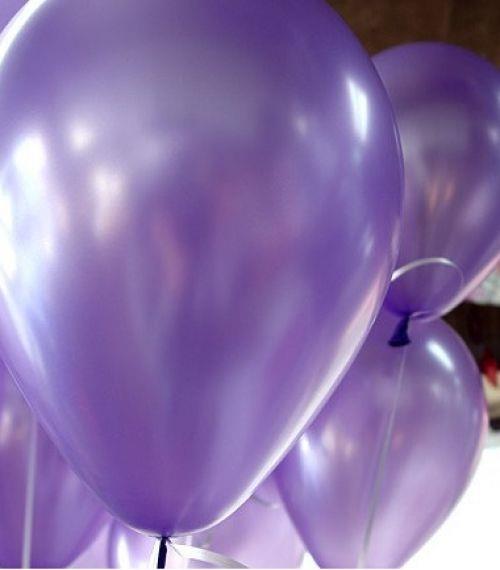 Mor Balon Metalik 10 Adet