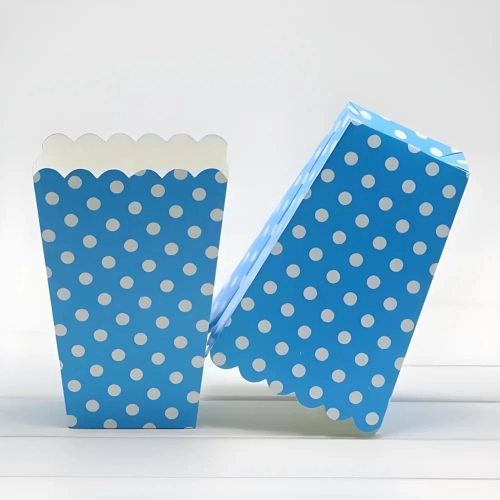 Popcorn Kutusu Mavi 8 Adet