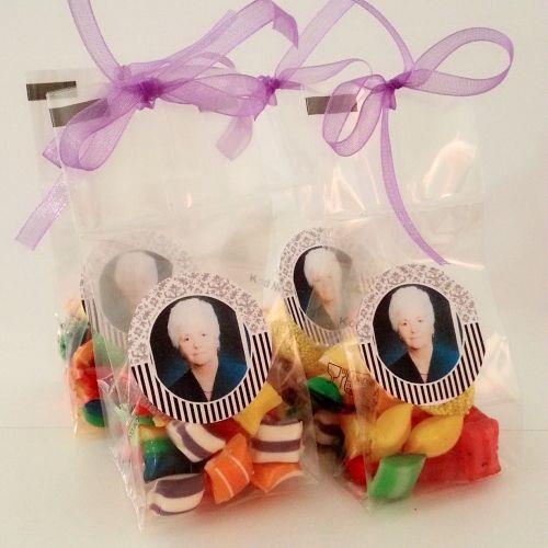 24 ADET PAKETLİ ETİKETLİ KURDELELİ AKİDE MEVLÜT ŞEKERİ 30 gr M04