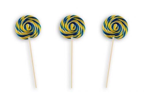 12 ADET SOSYETE LOLİPOP SARI LACİVERT