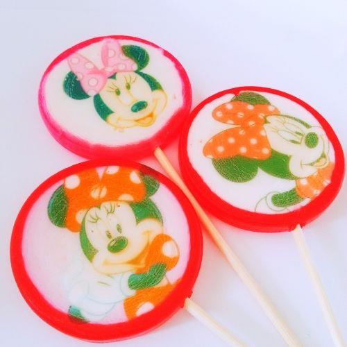 MİNNİE MOUSE LOLİPOP ŞEKERİ 6 Adet
