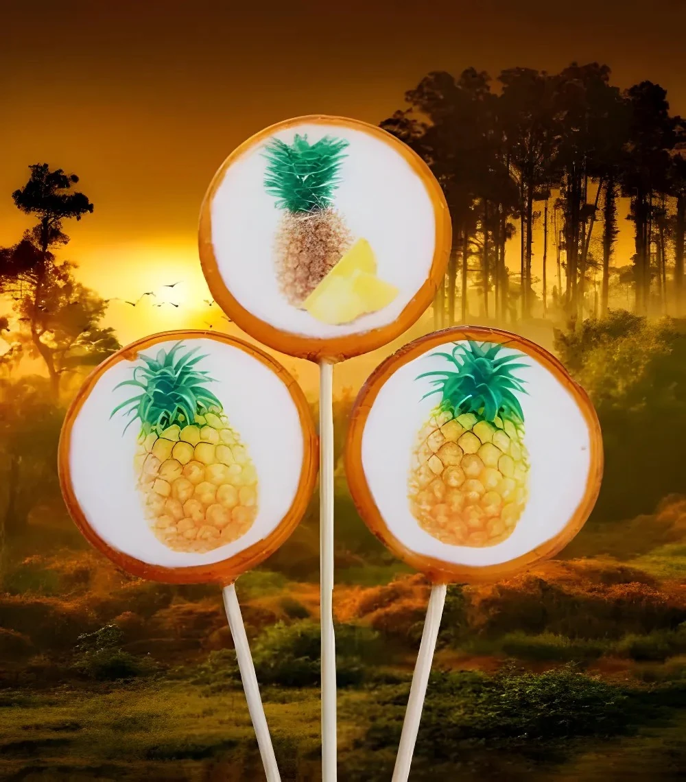 Ananas Lolipop Şeker 6 adet