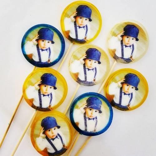 6 adet FotoLoli Baskılı Lolipop Şeker