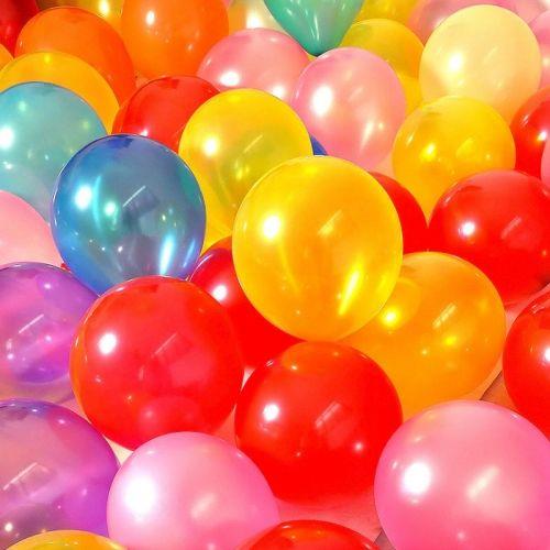 Metalik Balon Karışık Renk 20 adet