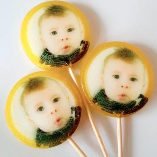 6 adet FotoLoli Baskılı Lolipop Şeker