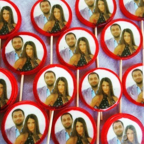 6 adet FotoLoli Baskılı Lolipop Şeker