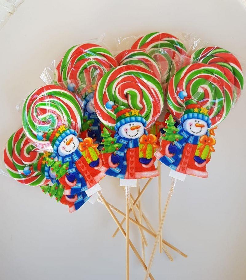 Kardan Adam Lolipop Şeker 6 Adet