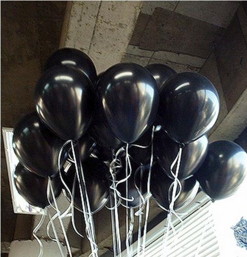 Siyah Balon 10 Adet
