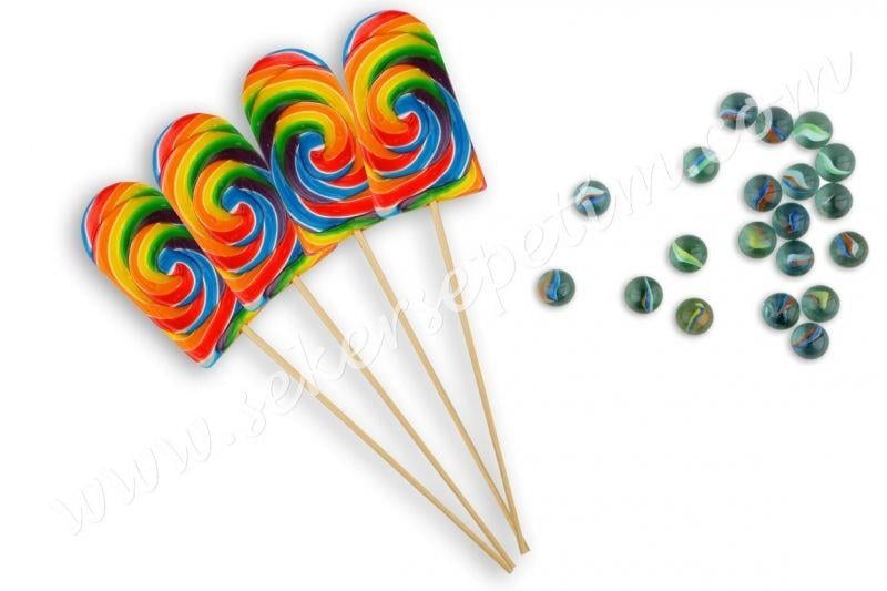 12 ADET DONDURMA LOLİPOP GÖKKUŞAĞI
