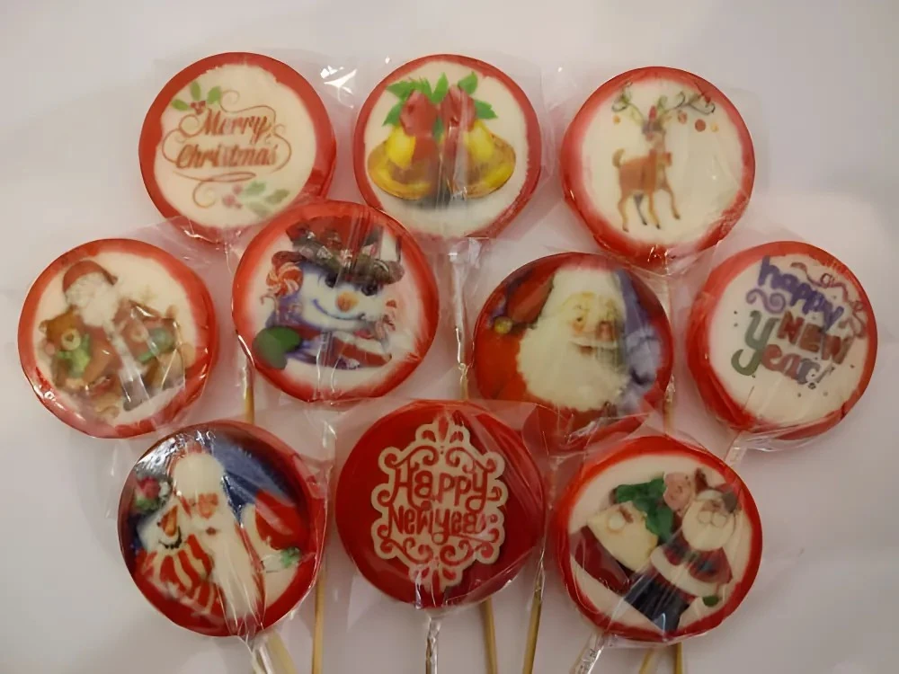 Yılbaşı Lolly Lolipop Şeker 100 Adet