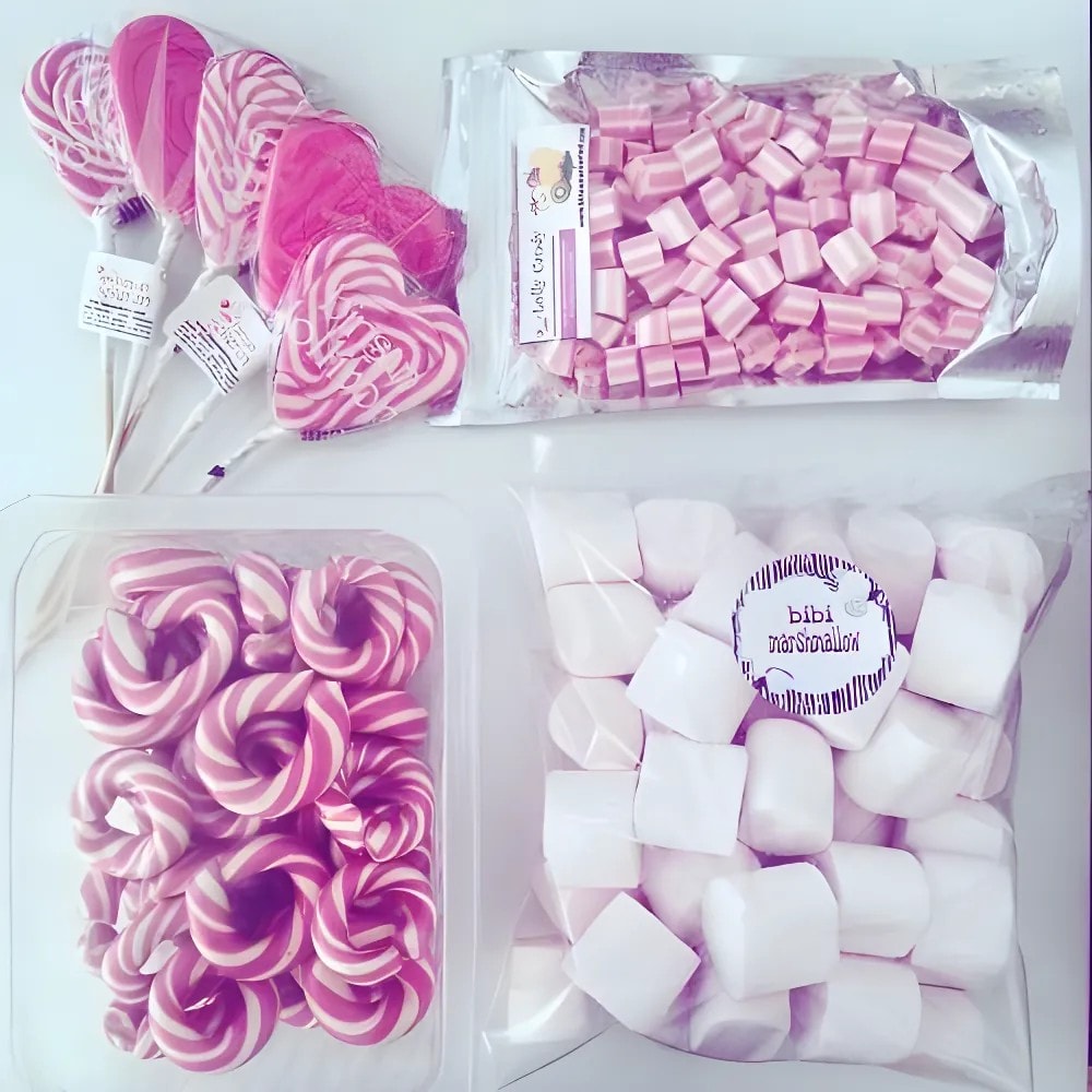 PEMBE MİNİ BEBEK ŞEKER BÜFESİ 2