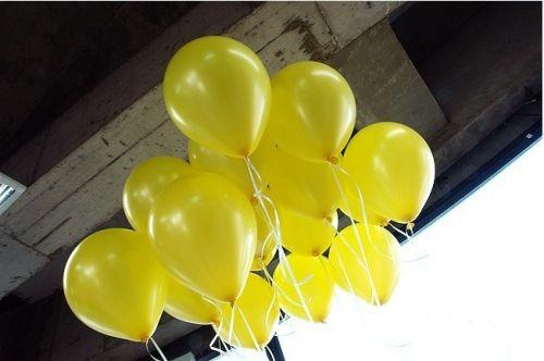SARI BALON METALİK 10 Adet