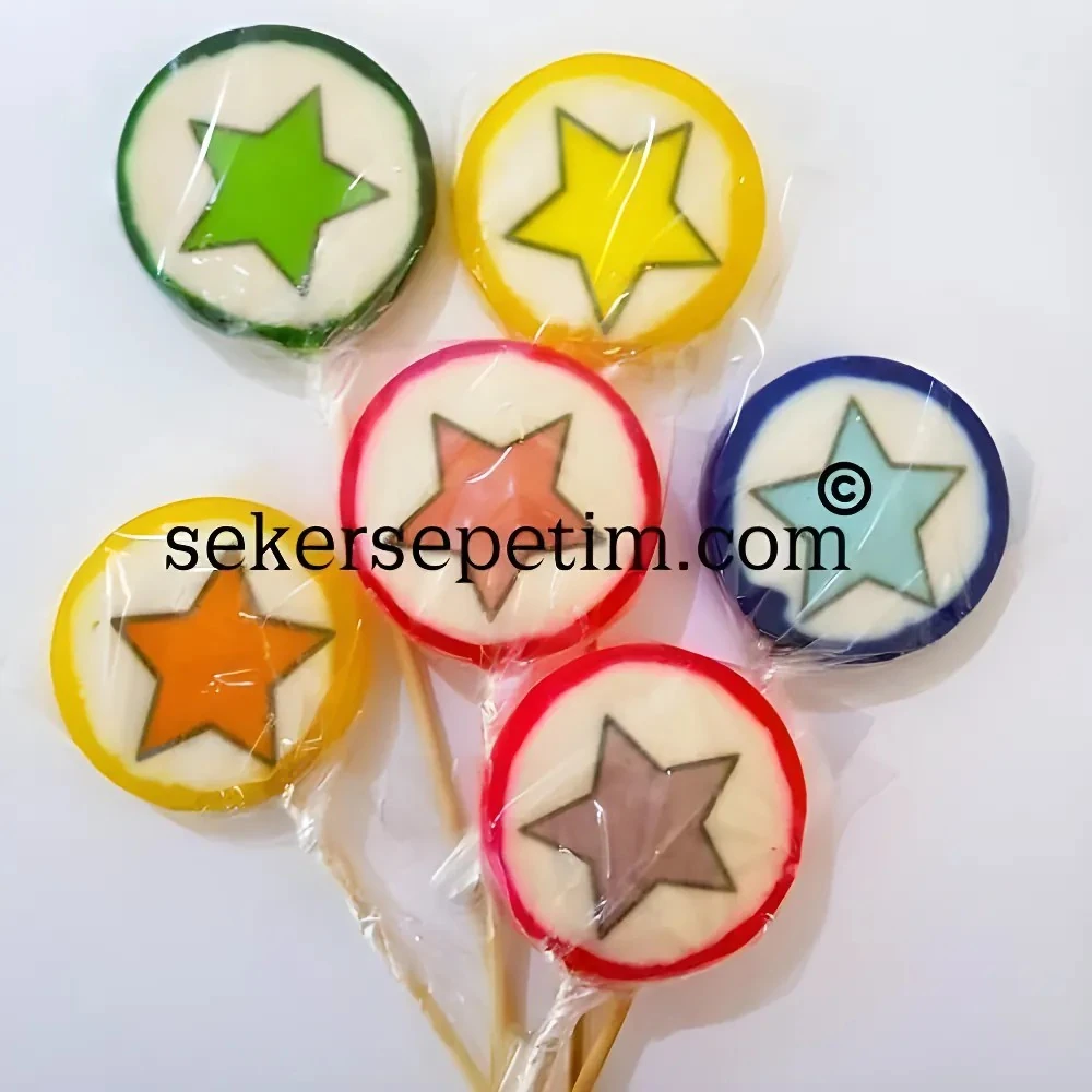 Yıldız Lolipop Şeker 6 adet