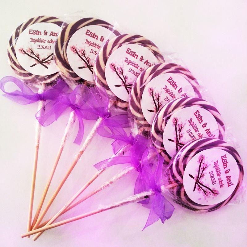 100 ADET ETİKETLİ KURDELELİ NİKAH ŞEKERİ L08