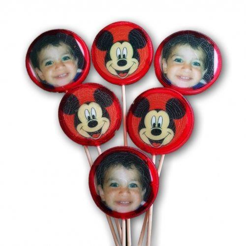 6 adet FotoLoli Baskılı Lolipop Şeker