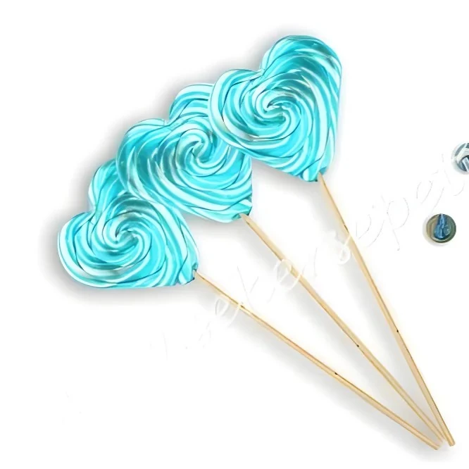 12 ADET KALP LOLİPOP MAVİ BEYAZ