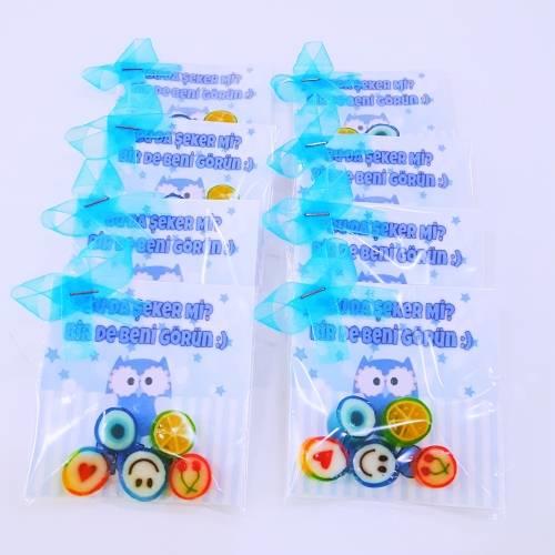 24 ADET 5'li KART LOLLY PAKET ERKEK BEBEK ŞEKERİ 175