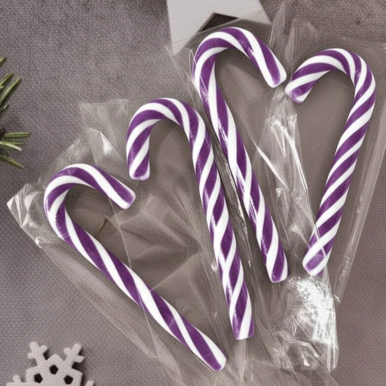 10 ADET 30 GR MOR BEYAZ BASTON ŞEKER