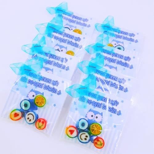12 ADET 5'li KART LOLLY PAKET BEBEK ŞEKERİ 176
