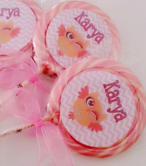 24 ADET ETİKETLİ KURDELELİ LOLİPOP ŞEKER L35