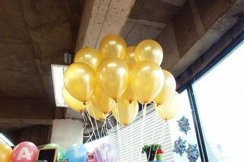 Gold Balon Metalik 10 Adet