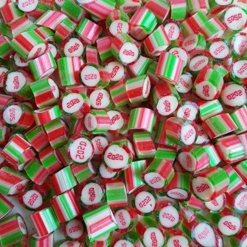 YENİ YIL "2026 " YAZILI TROPİK MEYVELİ LOLLY ŞEKER  250 GR
