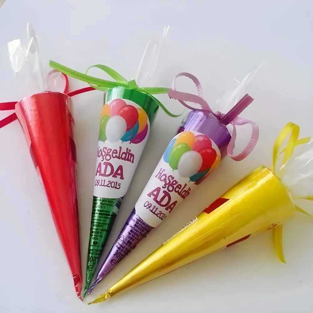 10 ADET ETİKETLİ KURDELELİ ŞEMSİYE ÇİKOLATA 30