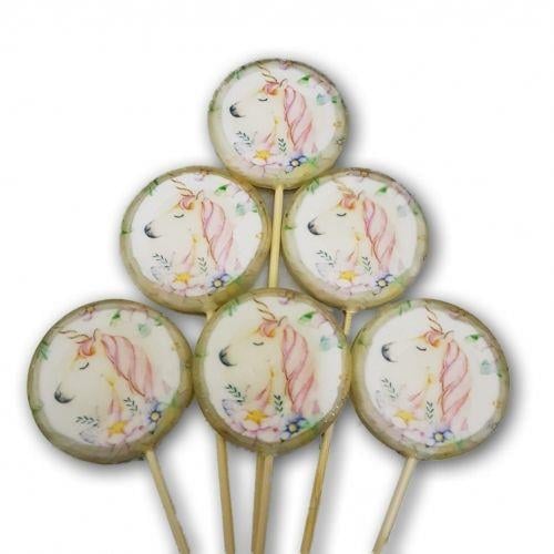 12 ADET UNICORN TEMALI LOLİPOP ŞEKER