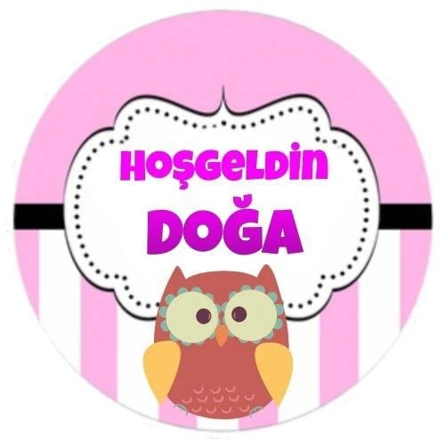 KIZ BEBEK ETİKET 24 ADET