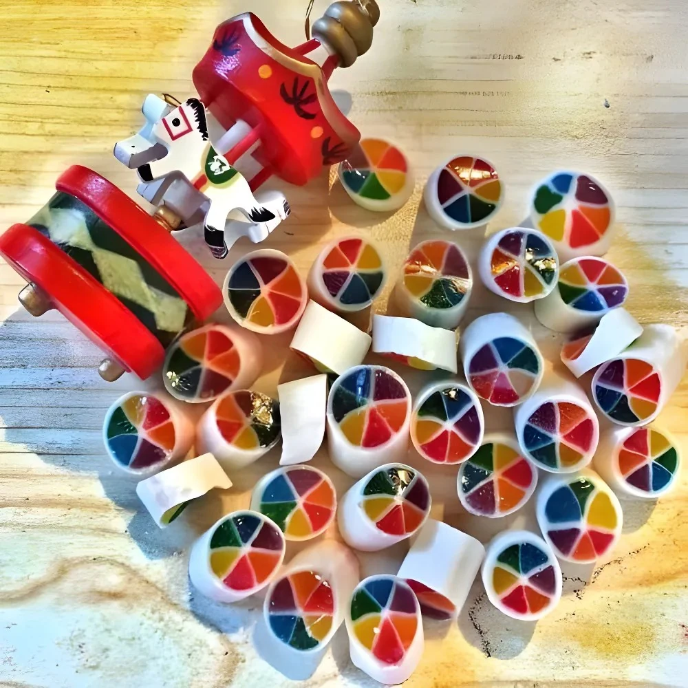 GÖKKUŞAĞI DİLİM LOLLY TROPİK MEYVELİI 250 GR