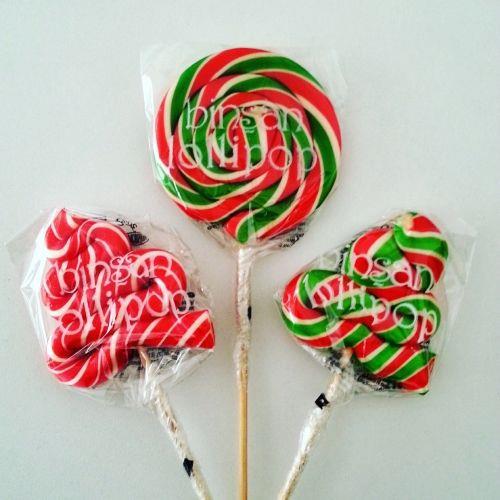24 ADET ÇAM VE SOSYETE  LOLİPOP KIRMIZI YEŞİL BEYAZ 10