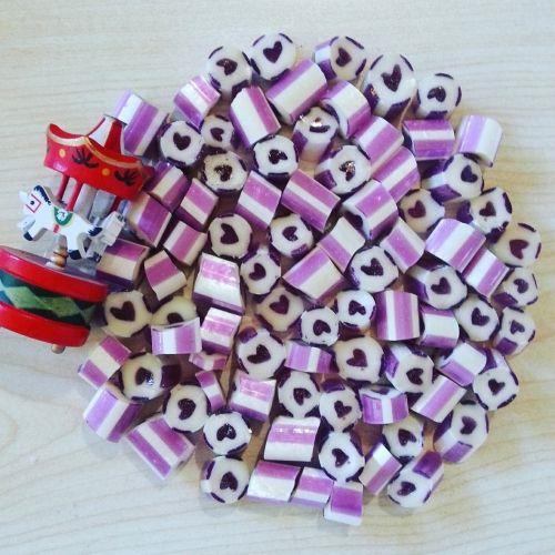 MOR KALP ÇİZGİLİ LOLLY BÖĞÜRTLEN AROMALI 250 GR