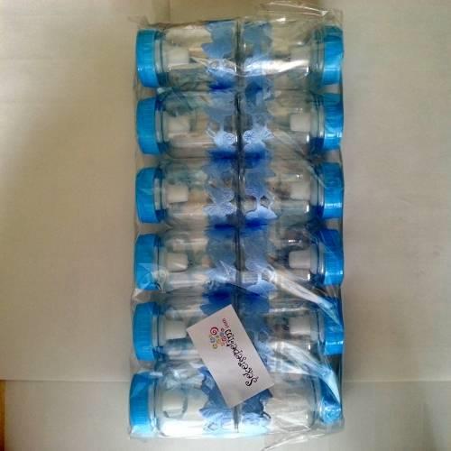 24 ADET BOŞ PLASTİK BİBERON KAVANOZ ERKEK BEBEK 39 cc