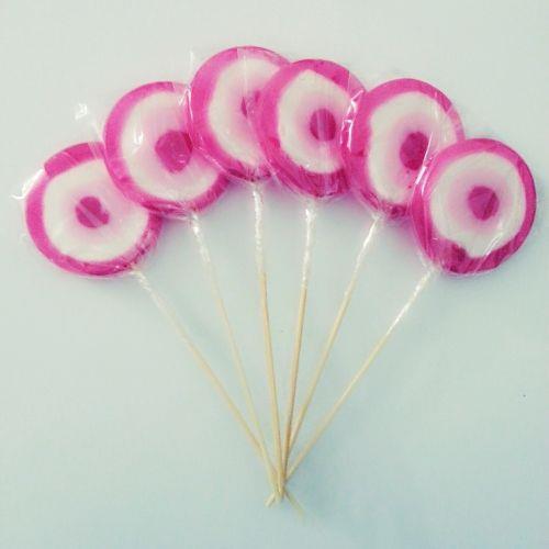 PEMBE NAZAR LOLLY LOLİPOP ŞEKER 6 adet