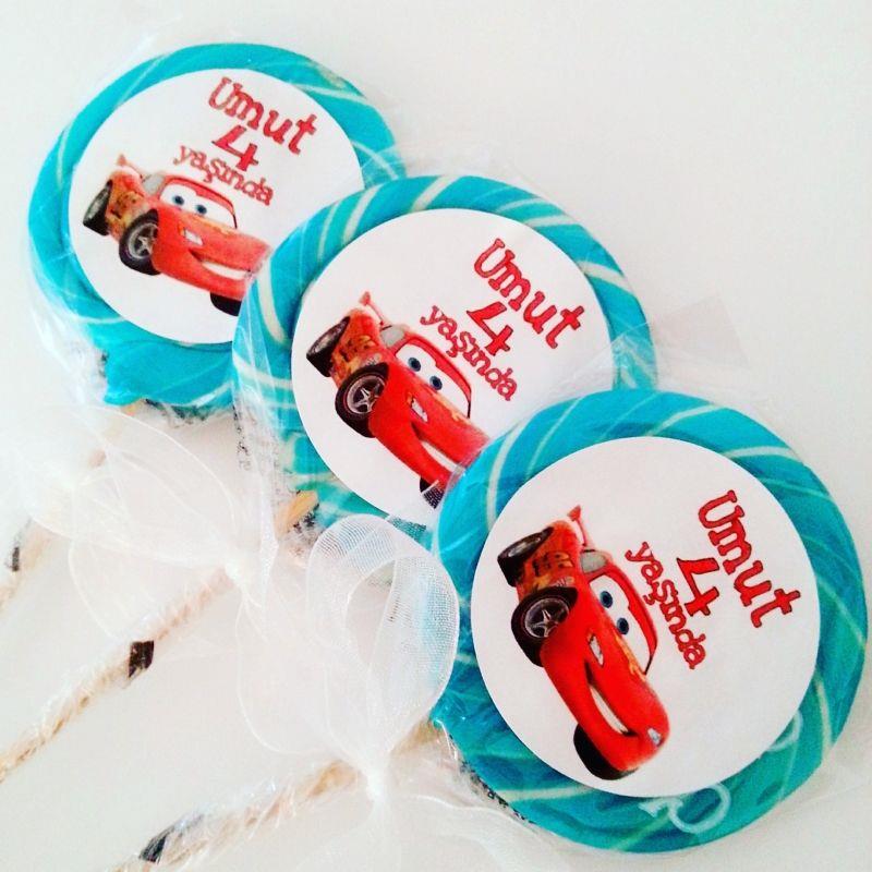 24 ADET ETİKETLİ KURDELELİ LOLİPOP ŞEKER L22