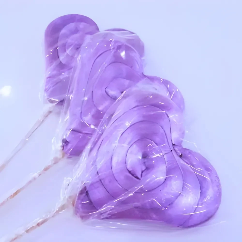 24 ADET KALP LOLİPOP TEK RENK MOR L46