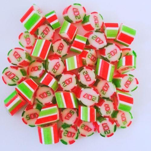 YENİ YIL "2026 " YAZILI TROPİK MEYVELİ LOLLY ŞEKER  250 GR