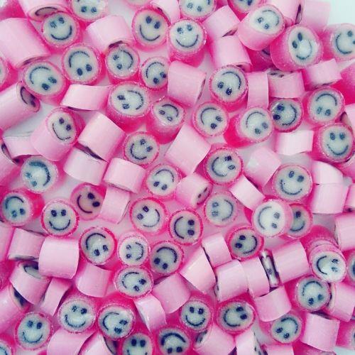 PEMBE GÜLEN YÜZ LOLLY ÇİLEK AROMALI 250 GR